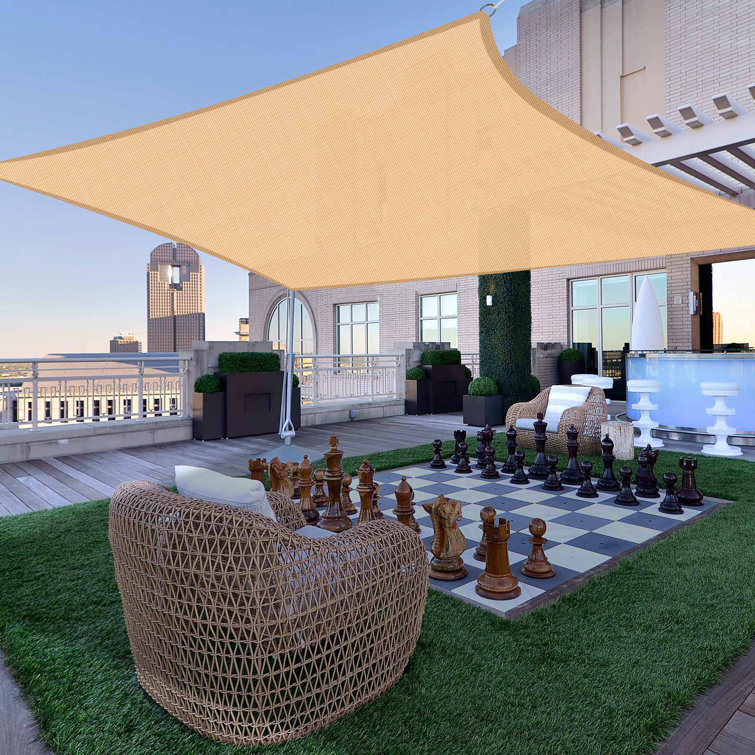 18X18' Square Sun Shade Sail Patio Deck Beach Garden Outdoor